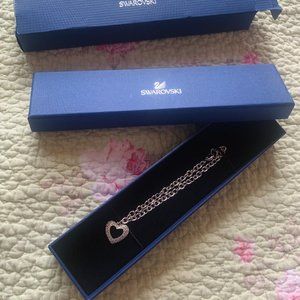 Swarovski Heart Charm Bracelet